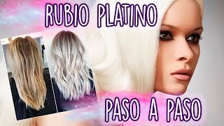 RUBIO PLATINO PASO A PASO  MadMoon Peluquería [upl. by Quill]