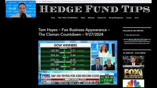 Hedge Fund Tips with Tom Hayes  VideoCast  Episode 259  October 2 2024 [upl. by Blackman397]