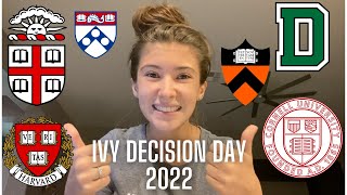 IVY DAY DECISION REACTIONS 2022 UPenn Dartmouth Cornell Princeton Harvard Brown  PLME [upl. by Anilem]