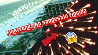 Fireworks On The 12th Floor of The Hilton Sandestin Resort In Sandestin Florida USA [upl. by Noied]