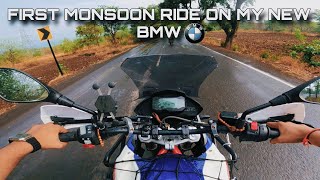 First Monsoon Ride On My New BMW G 310GS  Malshej Ghat 2024  First Monsoon 🤩 [upl. by Morna]