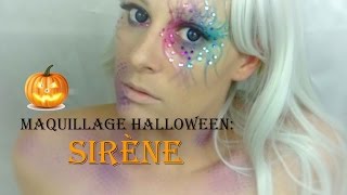 Maquillage Halloween style Sirène [upl. by Ranna]