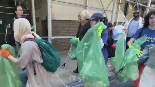 Residents cleaning up Broadway from Inwood to City Hall [upl. by Chapin132]