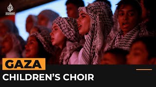 Choir brings music and hope to children in Gaza  Al Jazeera Newsfeed [upl. by Torry]