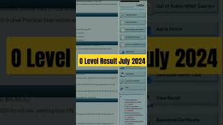 O level result july 2024 nielit olevel alevel olevelresult shorts [upl. by Adnauqaj]