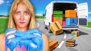 I Bought 100 Lost Packages to Make Slime [upl. by Pitts533]