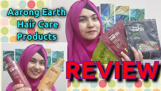 Aarong Earth Hair Care Products Review  All Hair Packs  Hair Oil  Shampoo  Aarong Earth 2021 [upl. by Ilrahc820]