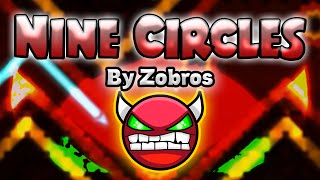 Geometry Dash 19 Demon  Nine Circles by Zobros  GuitarHeroStyles [upl. by Maillw234]