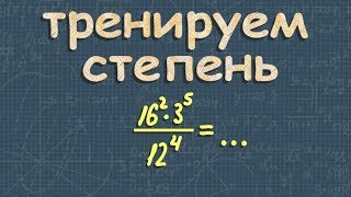 СТЕПЕНЬ С ЦЕЛЫМ ПОКАЗАТЕЛЕМ  алгебра 7  ПОКАЗАТЕЛЬ СТЕПЕНИ  свойства степеней [upl. by Ugo569]