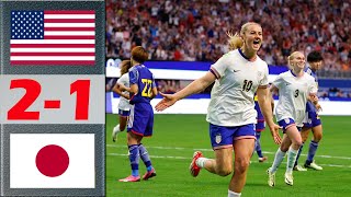 Japan vs USA Highlights  SheBelieves Cup 2024 Semifinals [upl. by Ibbie355]