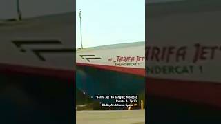 “Tarifa Jet” to Tangier Morocco Puerto de Tarifa Cádiz Andalucia Spain 🇪🇸 [upl. by Oiled]