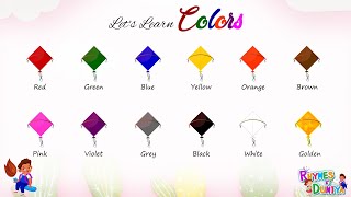 Learn Colors Name In English  Color Videos For Kids  Learn to write colors name for Kids [upl. by Kazimir]