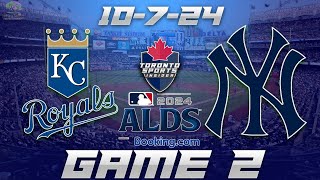 10724 Kansas City Royals vs New York Yankees ALDS Game 2 Game Audio  MLB Playoffs Cast amp Chat [upl. by Ttennaej]