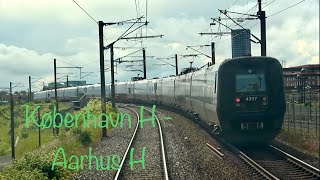 Führerstandsmitfahrt  førerrumstur 4K København H  Aarhus H med Intercity Lyn 361 [upl. by Marcy912]