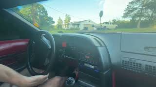 1991 c4 corvette driving video [upl. by Ahsratal751]