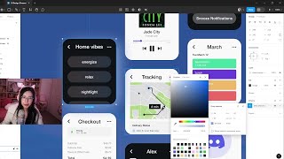 Design UI with me LIVE UI Design 8 [upl. by Viquelia200]