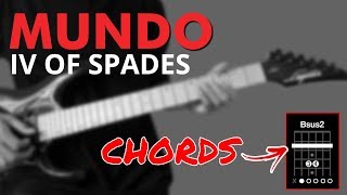 Mundo  IV of Spades Guitar Chords  OUTRO Lead [upl. by Bell]