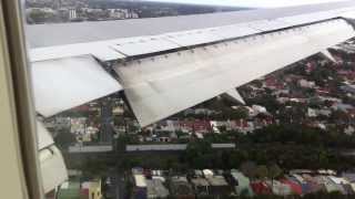 QANTAS VHZXC 767300ER GO AROUND LANDING SYDNEY [upl. by Ynaffyt]