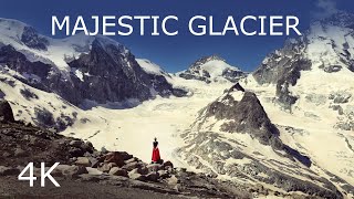 Glacier Zinal 4K Meditative Music Video [upl. by Ursas]