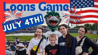 Great Lakes Loons Game at Dow Diamond on July 4th Brooklyn got hurt [upl. by Camilla]