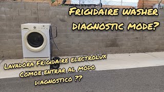 modo diagnostico lavadora frigidaire electrolux frigidaire electrolux washer diagnostic mode [upl. by Tuttle]