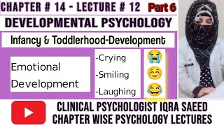 Emotional Development In Infancy And ToddlerhoodPsychologylecturesClinical Psychologist Iqra saeed [upl. by Nennerb]