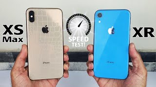 iPhone XS Max vs iPhone XR in 2022  SPEED TEST WOW😲 [upl. by Ahselak158]