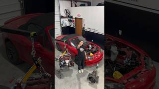 Miata Engine Removal🚗 nbmx5 [upl. by Selohcin]