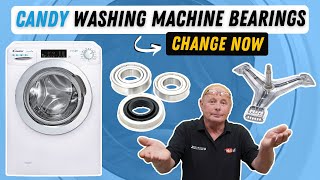 How to replace washing machine bearings on Candy Hoover Otsein Zerowatt [upl. by Karyn952]