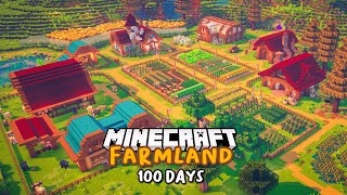 I Spent 100 Days Building an ULTIMATE COZY FARM in Minecraft FULL MOVIE [upl. by Eeryt]