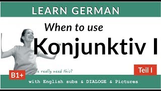 Konjunktiv I  When to use the Konjunktiv I in German I [upl. by Ahsap]