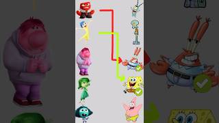 POV inside out 2 vs spongebob insideout2 pov spongebob funny [upl. by Yroffej]