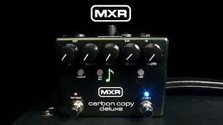 MXR M292 Carbon Copy Deluxe Analog Delay  Gear4music demo [upl. by Tien]