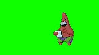 SpongeBob Green Screen Patrick Writing On Notepad [upl. by Ojoj]