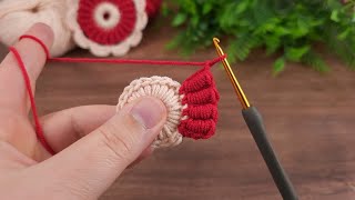 the easiest crochet spiral pattern flower model crochet knitting [upl. by Misty828]