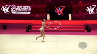 ZHAO Yue CHN  2021 Rhythmic Worlds Kitakyushu JPN  Qualifications Hoop [upl. by Yelyr]