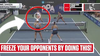 Targeting the Shot to Your Opponents Body Catherine Parenteau Pickleball Point Review [upl. by Karoly]