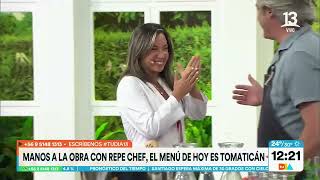 Repe se toma la cocina y prepara tomaticán con arroz blanco  Tu Día  Canal 13 [upl. by Ynnavoj308]