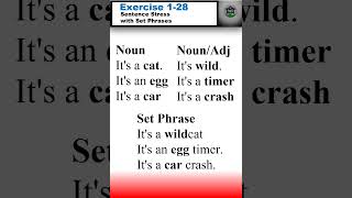 EXERCISE 128 Sentence Stress with Set Phrases english americanaccenttraining practice [upl. by Nedla]