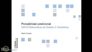 Probabilidad conjunta probabilidad marginal y probabilidad condicional [upl. by Naro]