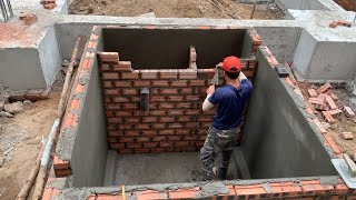 Construction Techniques And Finishing Septic Tanks For Toilet  How To Build A Great Septic Tank [upl. by Accalia]