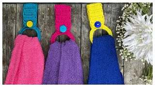 TOALLERO A CROCHET PARA Cocina o Baño  Con Pulseras Recicladas [upl. by Anura]