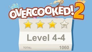 Overcooked 2 Level 44 4 stars 2 player Coop [upl. by Lohner]