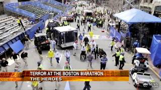 Boston Marathon Explosion Video Pictures Heroes Emerge from Boston Marathon Bombing [upl. by Moguel]