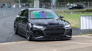 1014HP MMS Power Devision Audi RS6 C8 with Straight Pipes  FAST Accelerations and Revs [upl. by Lusar]