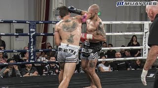 Muay Thai  Luca Negreira vs David Pennimpede Rebellion Muay Thai 19 12518 [upl. by Melmon]