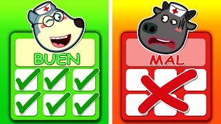 Familia Wolfoo Español  BUEN DOCTOR VS MAL DOCTOR  Dibujos Animados Educativos [upl. by Llertnad]