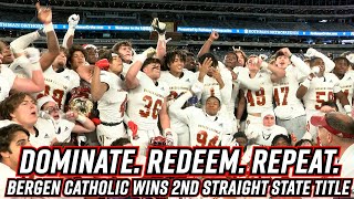 Bergen Catholic 45 Don Bosco 0  NonPublic A Final  Crusaders Win Back to Back State Titles [upl. by Lussi]