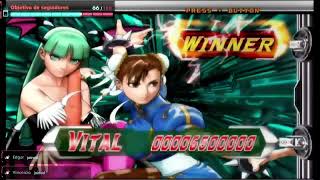 Tatsunoko vs Capcom  MorriganChunLi Walkthrough Gameplay [upl. by Senior]