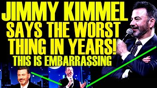 JIMMY KIMMEL LOSES IT AFTER FACING MAJOR BACKLASH amp SAYS THE WORST THING IN YEARS A TOTAL DISASTER [upl. by Ainerol]